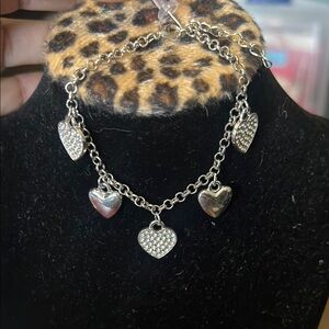 Paparazzi Silver Heart Charm Bracelet